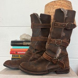 Fiorentini & Baker boots with rabbit fur 9